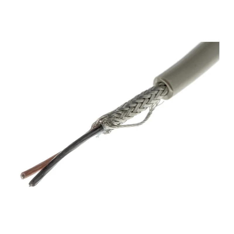 Alpha Wire Pro-Tekt Series Data Cable 2 Cores 0.56 mm² 50 m Grey Sheath Polyvinyl Chloride B955023 GE321