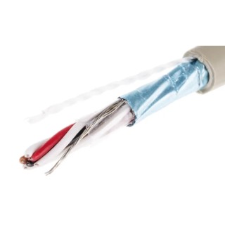 Alpha Wire Pro-Tekt Series Data Cable 3 Pairs 6 Cores 0.09 mm² 50 m 300V Grey Sheath Polyvinyl Chloride B961032 GE321