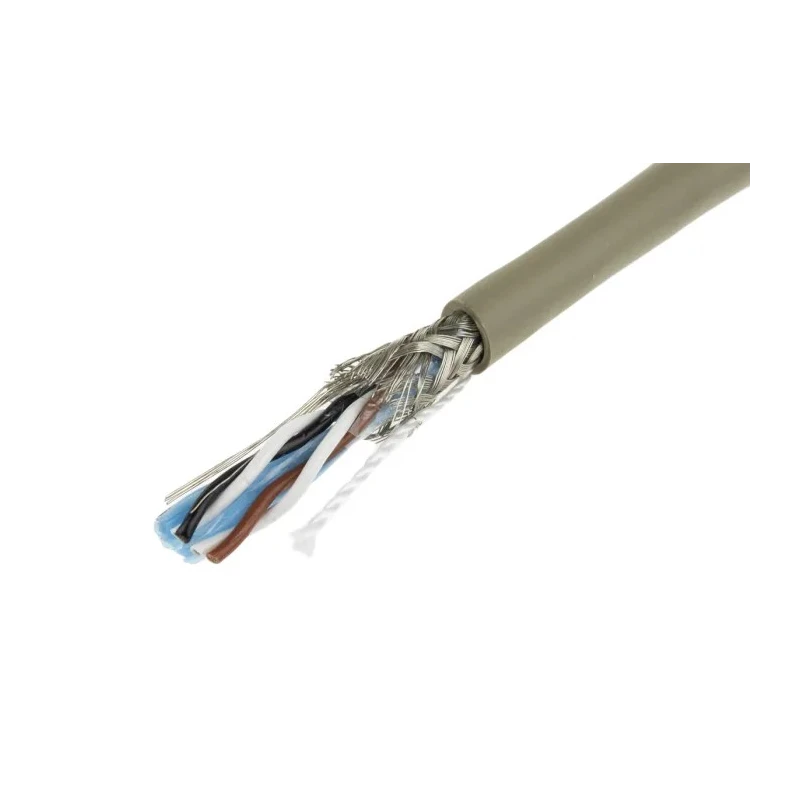 Alpha Wire Pro-Tekt Series Data Cable 2 Pairs 4 Cores 0.14 mm² 50 m Grey Sheath Polyvinyl Chloride B962023 GE321