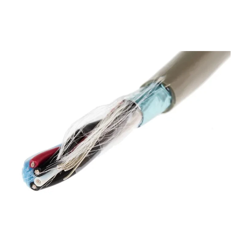 Alpha Wire Pro-Tekt Series Data Cable 2 Pairs 4 Cores 0.09 mm² 50 m Grey Sheath Polyvinyl Chloride B961022 GE321