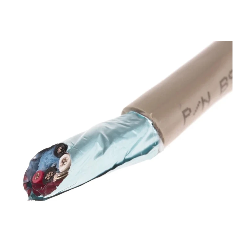 Alpha Wire Pro-Tekt Series Data Cable 2 Pairs 4 Cores 0.09 mm² 50 m Grey Sheath Polyvinyl Chloride B961022 GE321