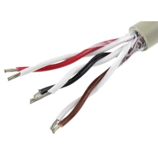 Alpha Wire Pro-Tekt Series Data Cable 3 Pairs 6 Cores 0.81 mm² 50 m Grey Sheath Polyvinyl Chloride B966031 GE321