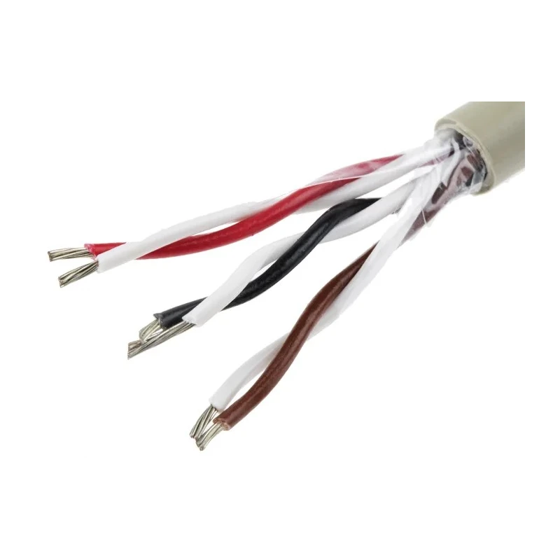 Alpha Wire Pro-Tekt Series Data Cable 3 Pairs 6 Cores 0.81 mm² 50 m Grey Sheath Polyvinyl Chloride B966031 GE321