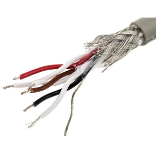 Alpha Wire Pro-Tekt Series Data Cable 3 Pairs 6 Cores 0.14 mm² 50 m Grey Sheath Polyvinyl Chloride B962033 GE321