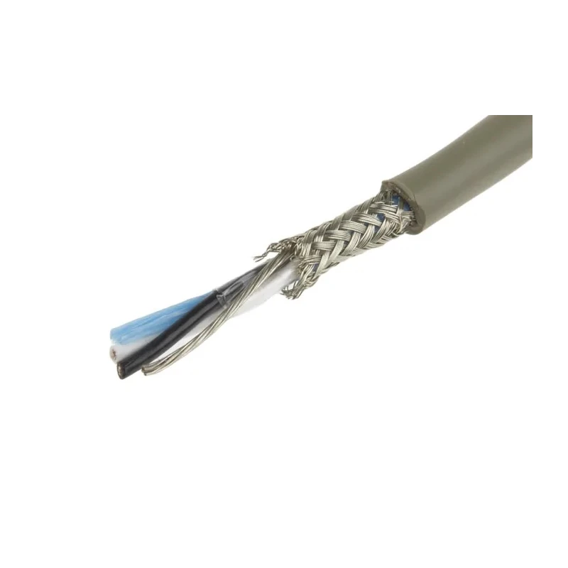 Alpha Wire Pro-Tekt Series Data Cable 1 Pair 2 Cores 0.23 mm² 50 m Grey Sheath Polyvinyl Chloride B963013 GE321