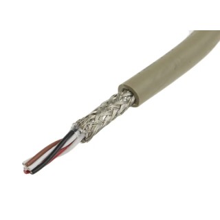 Alpha Wire Pro-Tekt Series Data Cable 3 Pairs 6 Cores 0.23 mm² 50 m 300V Grey Polyvinyl Chloride B963034 GE321