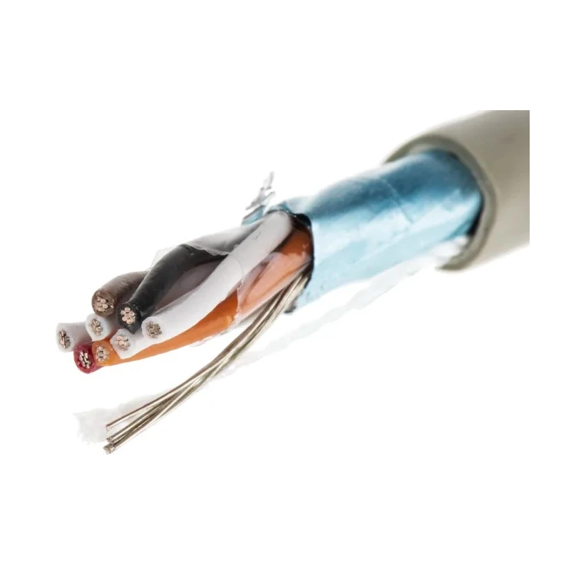 Alpha Wire Pro-Tekt Series Data Cable 4 Pairs 8 Cores 0.35 mm² 50 m Grey Sheath Polyvinyl Chloride B964042 GE321