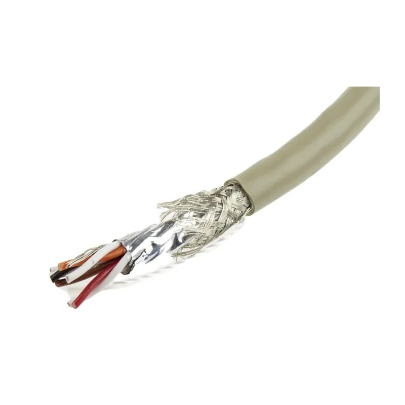 Alpha Wire Pro-Tekt Series Data Cable 4 Pairs 8 Cores 0.23 mm² 50 m Grey Polyvinyl Chloride Jacket B963044 GE321