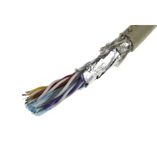 Alpha Wire Pro-Tekt Series Data Cable 9 Pairs 18 Cores 0.35 mm² 50 m Grey Sheath Polyvinyl Chloride B964094 GE321