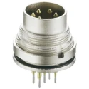 Lumberg 12 Pole Straight M16 DIN Plug, Threaded Wall Mount Male, 3A, 60V AC, IP68, DIN EN 60529, Series 317 0317 12