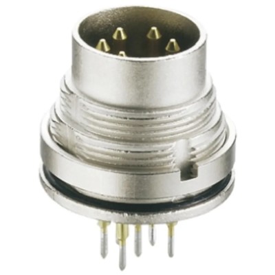 Lumberg 12 Pole Straight M16 DIN Plug, Threaded Wall Mount Male, 3A, 60V AC, IP68, DIN EN 60529, Series 317 0317 12
