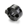Ruland 19 mm Outside Diameter 6.35 mm Bore Finished with No Keyway Clamp Style Aluminium Flexible Coupler OCT12-4-A