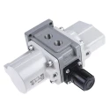 SMC Pneumatic Regulator Rc 1/4 Carbon Steel Maximum Operating Temperature 50°C VBA11A-02GN