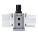 SMC Pneumatic Regulator Rc 1/4 Carbon Steel Maximum Operating Temperature 50°C VBA11A-02GN