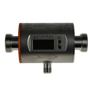 ifm electronic Magnetic-Inductive Volumetric Flow Meter 0.2L/min to 50L/min, 3/4 in G, Stainless Steel, Polybutylene SM7000