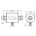ifm electronic Magnetic-Inductive Volumetric Flow Meter 0.2L/min to 50L/min, 3/4 in G, Stainless Steel, Polybutylene SM7000
