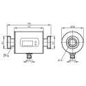 ifm electronic Magnetic-Inductive Flow Meter 0.2L/min to 100L/min, G 1 in, Stainless Steel Housing SM8000
