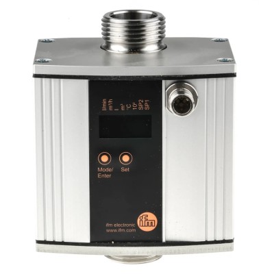 ifm electronic SU Series Flow Meter 0L/min to 100L/min, 1 in G Thread, Aluminium Magnesium Silicon Alloy Body SU8000