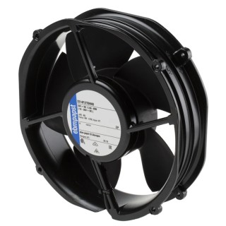 ebm-papst 2200 FTD Series Axial Fan, 24V DC, 940 m³/h Air Flow, 48 W Power, 2 A Max, IP20 Protection, 220 mm Circular Frame 