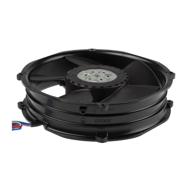 ebm-papst 2200 FTD Series Axial Fan, 24V DC, 940 m³/h Air Flow, 48 W Power, 2 A Max, IP20 Protection, 220 mm Circular Frame 
