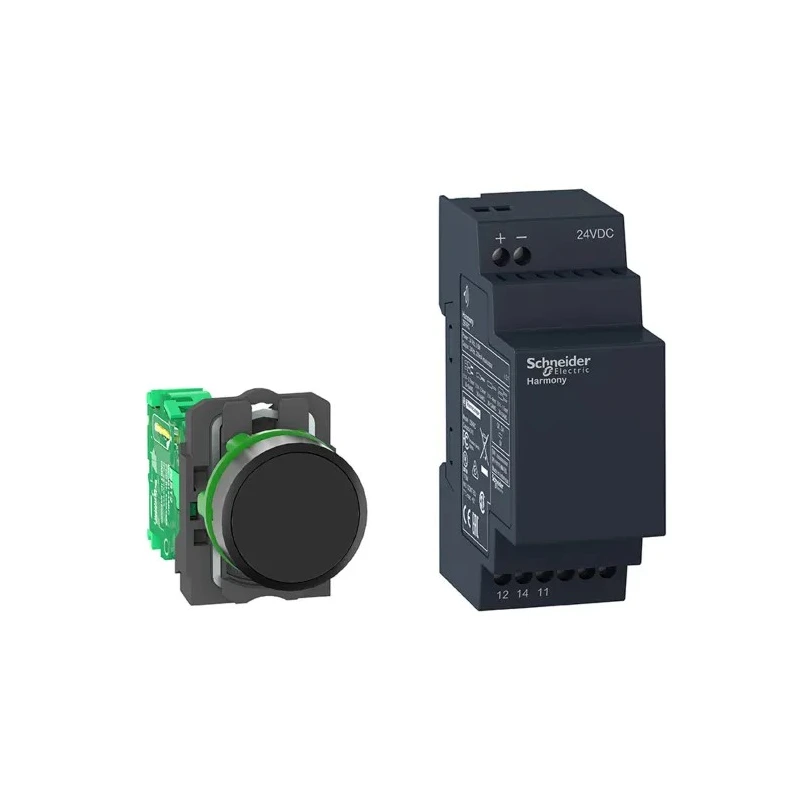 Schneider Electric Harmony XB5R Series Push Button Switch Panel Mount 22 mm Cutout 24 V DC Monostable RJ45 