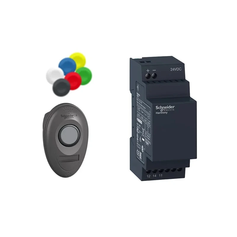 Schneider Electric Harmony XB5R Series Push Button Switch Panel Mount 22 mm Cutout IP20 IP65 24 V XB5RMB03