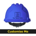 JSP Blue Ventilated Safety Helmet with Adjustable Ratchet Suspension AJB160-000-500