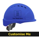 JSP Blue Ventilated Safety Helmet with Adjustable Ratchet Suspension AJB160-000-500