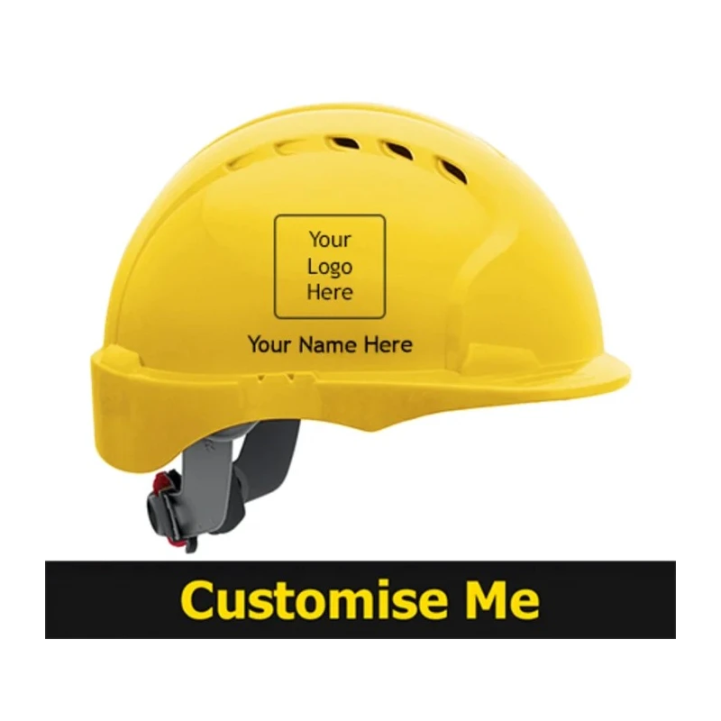 JSP EVO Lite Yellow Ventilated Adjustable Safety Helmet ABS Material AJB160-000-200