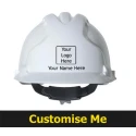 JSP EVO Lite White Ventilated Adjustable Safety Helmet ABS Material AJB160-000-151