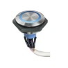 APEM AV Series Illuminated Push Button Switch, Panel Mount, SPST Contact, IP67 Protection AV56222000074BK