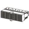 HARTING Hard Metric Type A/B Backplane Connector 2 mm Pitch, Right Angle Female, 125 Contacts, 25 Column×5 Row 17351252102
