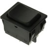 Marquardt Panel Mount DPDT Rocker Switch On-Off-On (On)-Off-(On) 6A 250V AC Black Actuator 1839.1402