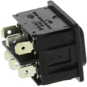 Marquardt DPDT On-Off-On Rocker Switch Panel 1839.1507, Polyamide Housing, 6A, 250V AC, IP40