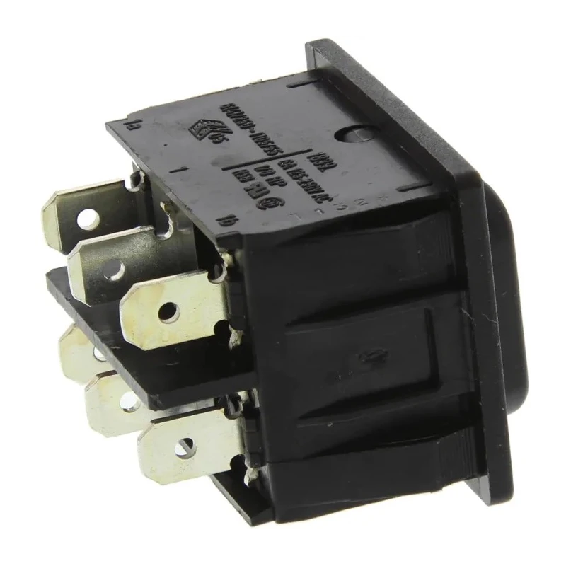 Marquardt DPDT On-Off-On Rocker Switch Panel 1839.1507, Polyamide Housing, 6A, 250V AC, IP40