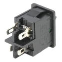 Marquardt Illuminated DPST On-Off On-Off Rocker Switch Panel 4A 250V AC 28V DC Green Actuator 1855.0108