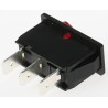 Marquardt Illuminated SPST On-Off On-Off Rocker Switch Panel 20A 250V AC Polyamide Housing 1830.3112