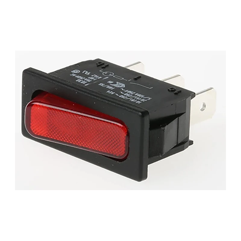 Marquardt Illuminated SPST On-Off On-Off Rocker Switch Panel 20A 250V AC Polyamide Housing 1830.3112