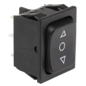 Marquardt DPDT Panel Mount Rocker Switch On-Off-On (On)-Off-(On) Black Polyamide Housing 6A 250V AC 28V DC 1839.1407