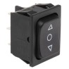 Marquardt DPDT Panel Mount Rocker Switch On-Off-On (On)-Off-(On) Black Polyamide Housing 6A 250V AC 28V DC 1839.1407
