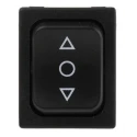 Marquardt DPDT Panel Mount Rocker Switch On-Off-On (On)-Off-(On) Black Polyamide Housing 6A 250V AC 28V DC 1839.1407