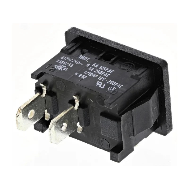 Marquardt SPNO Momentary On-None-Off Rocker Switch Panel 4A 250V ac Polyamide Housing 1801.1202