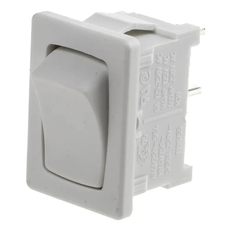 Marquardt SPST On-Off Rocker Switch Panel Polyamide Housing 10A 19.4x12.9mm Panel Mount 1801.1101