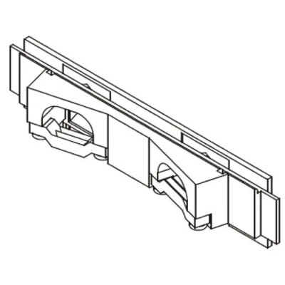 HARTING Cable Insert for use with DIN 41612 Connector Series 09 06, Thermoplastic, Grey 09060009988