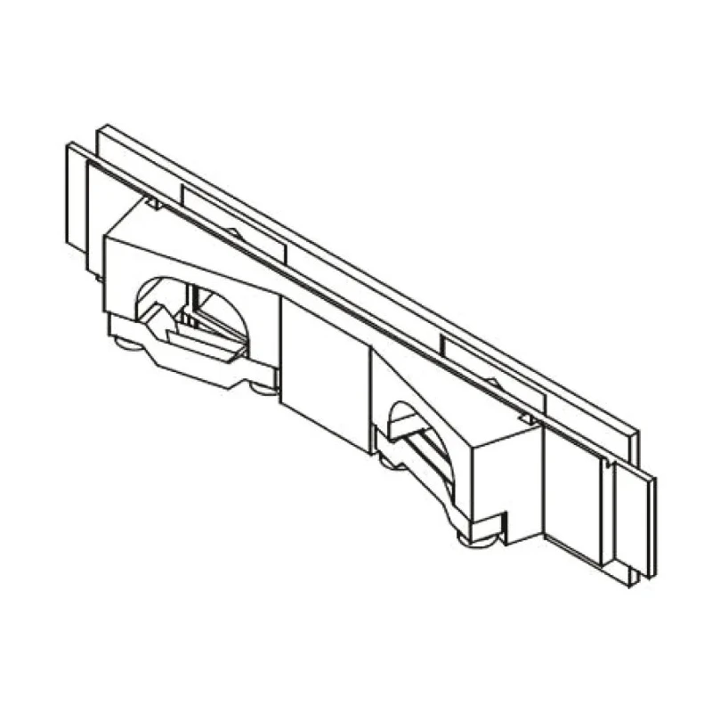 HARTING Cable Insert for use with DIN 41612 Connector Series 09 06, Thermoplastic, Grey 09060009988