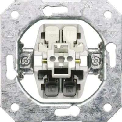 Siemens On-Off Light Switch Flush Mount Metal 10A 250V DELTA 5TA2117
