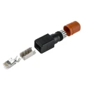 Weidmüller 1987236 Series RJ45 Connector Male Cat6a Shielded Straight 1 Port RJ45