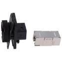 Weidmüller RJ45 STP Coupler Cat6a Shielded Network Coupler IE-BS-V04P-RJ45-C 1963490000