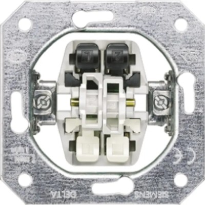 Siemens Light Switch Push Button 10A 250V Cadmium and Nickel-Free 5TA2155