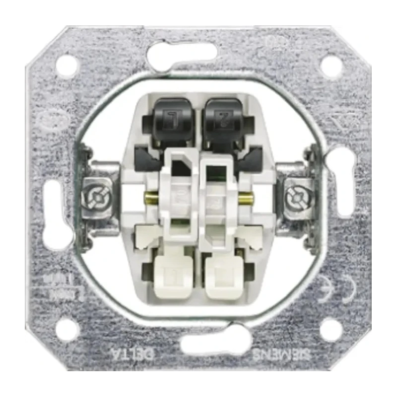 Siemens Light Switch Push Button 10A 250V Cadmium and Nickel-Free 5TA2155